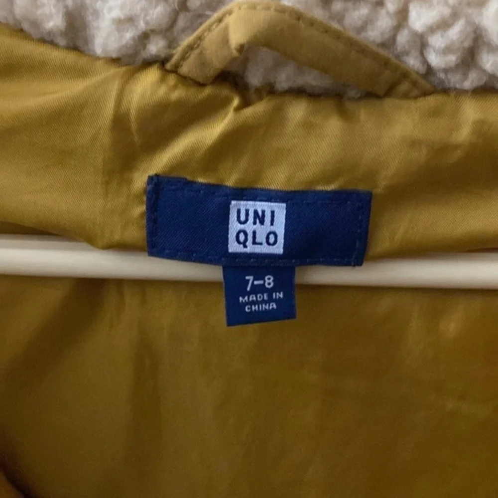 Uniqlo Mustard Girls Coat 7-8Y